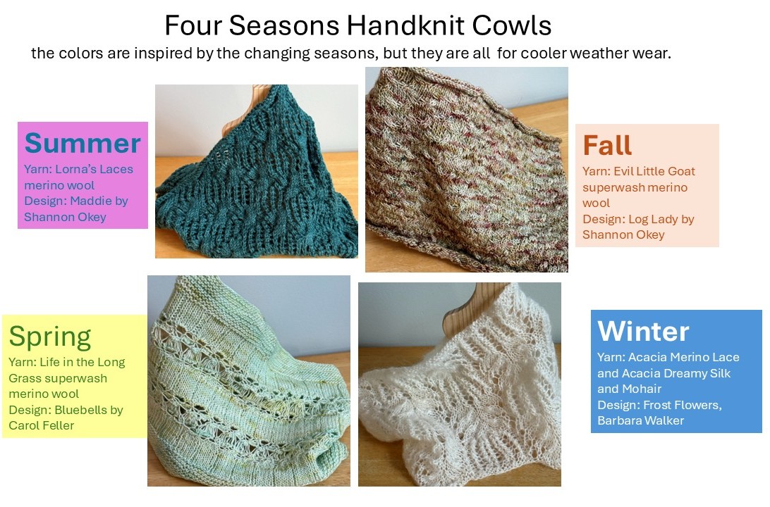 Raffle Prize 16: Beautiful Four Seasons Handknit Cowls - Image 2
